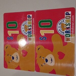 2 BUILD-A-BEAR Giftcards